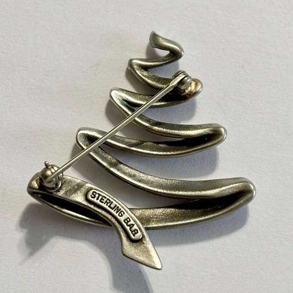 lSterling silver Christmas tree  brooch/ pin… Vintage - Picture 6 of 13
